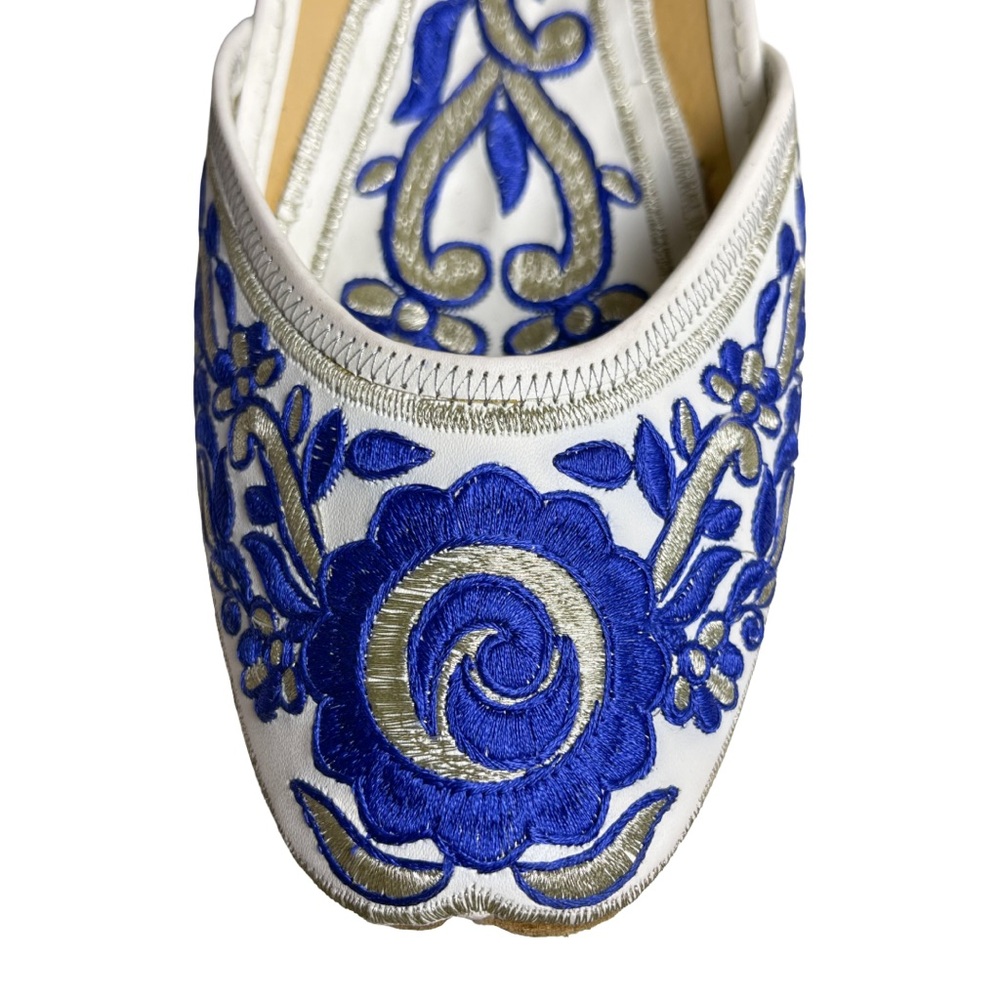 Punjabi Jutti Khussa Embroidered Shoes Size 7 - Picture 6 of 10